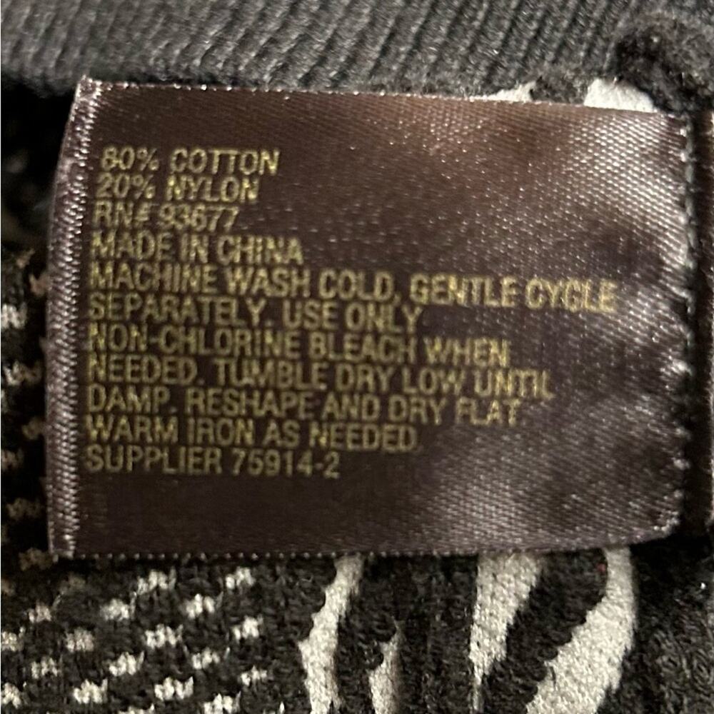 Worthington, 3/4 sleeve, black and gray, fall, size small regular, sweater - Picture 12 of 12